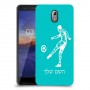 שחקן כדורגל כיסוי מגן קשיח בעיצוב אישי עם השם שלך ל Nokia 3.1 יחידה אחת סקרין מובייל