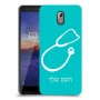 רופא סטטוסקופ כיסוי מגן קשיח בעיצוב אישי עם השם שלך ל Nokia 3.1 יחידה אחת סקרין מובייל