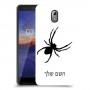 עכביש כיסוי מגן קשיח בעיצוב אישי עם השם שלך ל Nokia 3.1 יחידה אחת סקרין מובייל