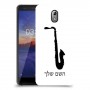 סקספון כיסוי מגן קשיח בעיצוב אישי עם השם שלך ל Nokia 3.1 יחידה אחת סקרין מובייל