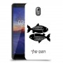 דגים כיסוי מגן קשיח בעיצוב אישי עם השם שלך ל Nokia 3.1 יחידה אחת סקרין מובייל