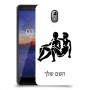 תאומים כיסוי מגן קשיח בעיצוב אישי עם השם שלך ל Nokia 3.1 יחידה אחת סקרין מובייל