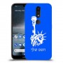 פסל החירות כיסוי מגן קשיח בעיצוב אישי עם השם שלך ל Nokia 4.2 יחידה אחת סקרין מובייל