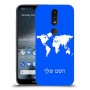 מפת העולם כיסוי מגן קשיח בעיצוב אישי עם השם שלך ל Nokia 4.2 יחידה אחת סקרין מובייל