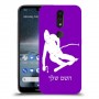 סקִי כיסוי מגן קשיח בעיצוב אישי עם השם שלך ל Nokia 4.2 יחידה אחת סקרין מובייל