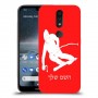 סקִי כיסוי מגן קשיח בעיצוב אישי עם השם שלך ל Nokia 4.2 יחידה אחת סקרין מובייל
