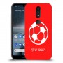 כדורגל - כדור כיסוי מגן קשיח בעיצוב אישי עם השם שלך ל Nokia 4.2 יחידה אחת סקרין מובייל
