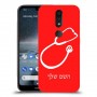 רופא סטטוסקופ כיסוי מגן קשיח בעיצוב אישי עם השם שלך ל Nokia 4.2 יחידה אחת סקרין מובייל