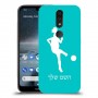 כדורגל - אישה כיסוי מגן קשיח בעיצוב אישי עם השם שלך ל Nokia 4.2 יחידה אחת סקרין מובייל