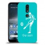 שחקן כדורגל כיסוי מגן קשיח בעיצוב אישי עם השם שלך ל Nokia 4.2 יחידה אחת סקרין מובייל