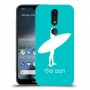 גלישה כיסוי מגן קשיח בעיצוב אישי עם השם שלך ל Nokia 4.2 יחידה אחת סקרין מובייל
