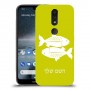 דגים כיסוי מגן קשיח בעיצוב אישי עם השם שלך ל Nokia 4.2 יחידה אחת סקרין מובייל
