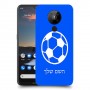 כדורגל - כדור כיסוי מגן קשיח בעיצוב אישי עם השם שלך ל Nokia 5.3 יחידה אחת סקרין מובייל
