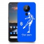 שחקן כדורגל כיסוי מגן קשיח בעיצוב אישי עם השם שלך ל Nokia 5.3 יחידה אחת סקרין מובייל