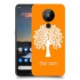 עץ כיסוי מגן קשיח בעיצוב אישי עם השם שלך ל Nokia 5.3 יחידה אחת סקרין מובייל
