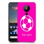כדורגל - כדור כיסוי מגן קשיח בעיצוב אישי עם השם שלך ל Nokia 5.3 יחידה אחת סקרין מובייל