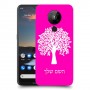 עץ כיסוי מגן קשיח בעיצוב אישי עם השם שלך ל Nokia 5.3 יחידה אחת סקרין מובייל