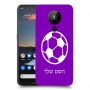 כדורגל - כדור כיסוי מגן קשיח בעיצוב אישי עם השם שלך ל Nokia 5.3 יחידה אחת סקרין מובייל