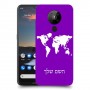מפת העולם כיסוי מגן קשיח בעיצוב אישי עם השם שלך ל Nokia 5.3 יחידה אחת סקרין מובייל