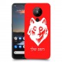 זאב כיסוי מגן קשיח בעיצוב אישי עם השם שלך ל Nokia 5.3 יחידה אחת סקרין מובייל
