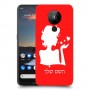אישה אהבה כיסוי מגן קשיח בעיצוב אישי עם השם שלך ל Nokia 5.3 יחידה אחת סקרין מובייל