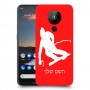 סקִי כיסוי מגן קשיח בעיצוב אישי עם השם שלך ל Nokia 5.3 יחידה אחת סקרין מובייל