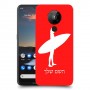גלישה כיסוי מגן קשיח בעיצוב אישי עם השם שלך ל Nokia 5.3 יחידה אחת סקרין מובייל