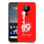 פסל החירות כיסוי מגן קשיח בעיצוב אישי עם השם שלך ל Nokia 5.3 יחידה אחת סקרין מובייל