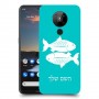 דגים כיסוי מגן קשיח בעיצוב אישי עם השם שלך ל Nokia 5.3 יחידה אחת סקרין מובייל