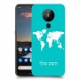 מפת העולם כיסוי מגן קשיח בעיצוב אישי עם השם שלך ל Nokia 5.3 יחידה אחת סקרין מובייל