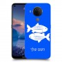 דגים כיסוי מגן קשיח בעיצוב אישי עם השם שלך ל Nokia 5.4 יחידה אחת סקרין מובייל