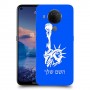 פסל החירות כיסוי מגן קשיח בעיצוב אישי עם השם שלך ל Nokia 5.4 יחידה אחת סקרין מובייל