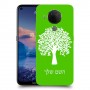 עץ כיסוי מגן קשיח בעיצוב אישי עם השם שלך ל Nokia 5.4 יחידה אחת סקרין מובייל
