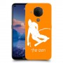 סקִי כיסוי מגן קשיח בעיצוב אישי עם השם שלך ל Nokia 5.4 יחידה אחת סקרין מובייל