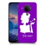 אישה אהבה כיסוי מגן קשיח בעיצוב אישי עם השם שלך ל Nokia 5.4 יחידה אחת סקרין מובייל