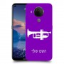 חצוצרה כיסוי מגן קשיח בעיצוב אישי עם השם שלך ל Nokia 5.4 יחידה אחת סקרין מובייל