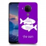 דגים כיסוי מגן קשיח בעיצוב אישי עם השם שלך ל Nokia 5.4 יחידה אחת סקרין מובייל