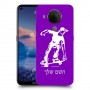 ילד סקייטבורד כיסוי מגן קשיח בעיצוב אישי עם השם שלך ל Nokia 5.4 יחידה אחת סקרין מובייל