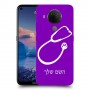 רופא סטטוסקופ כיסוי מגן קשיח בעיצוב אישי עם השם שלך ל Nokia 5.4 יחידה אחת סקרין מובייל