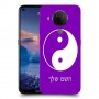 סמל יינג יאנג - סין כיסוי מגן קשיח בעיצוב אישי עם השם שלך ל Nokia 5.4 יחידה אחת סקרין מובייל