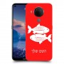 דגים כיסוי מגן קשיח בעיצוב אישי עם השם שלך ל Nokia 5.4 יחידה אחת סקרין מובייל