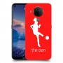 כדורגל - אישה כיסוי מגן קשיח בעיצוב אישי עם השם שלך ל Nokia 5.4 יחידה אחת סקרין מובייל