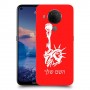 פסל החירות כיסוי מגן קשיח בעיצוב אישי עם השם שלך ל Nokia 5.4 יחידה אחת סקרין מובייל