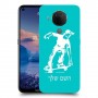 ילד סקייטבורד כיסוי מגן קשיח בעיצוב אישי עם השם שלך ל Nokia 5.4 יחידה אחת סקרין מובייל