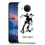 ילד סקייטבורד כיסוי מגן קשיח בעיצוב אישי עם השם שלך ל Nokia 5.4 יחידה אחת סקרין מובייל