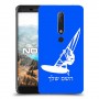 גלישת מפרש כיסוי מגן קשיח בעיצוב אישי עם השם שלך ל Nokia 6.1 יחידה אחת סקרין מובייל