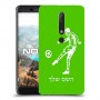 שחקן כדורגל כיסוי מגן קשיח בעיצוב אישי עם השם שלך ל Nokia 6.1 יחידה אחת סקרין מובייל
