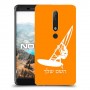 גלישת מפרש כיסוי מגן קשיח בעיצוב אישי עם השם שלך ל Nokia 6.1 יחידה אחת סקרין מובייל