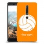 כדורעף - כדור כיסוי מגן קשיח בעיצוב אישי עם השם שלך ל Nokia 6.1 יחידה אחת סקרין מובייל