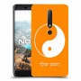 סמל יינג יאנג - סין כיסוי מגן קשיח בעיצוב אישי עם השם שלך ל Nokia 6.1 יחידה אחת סקרין מובייל